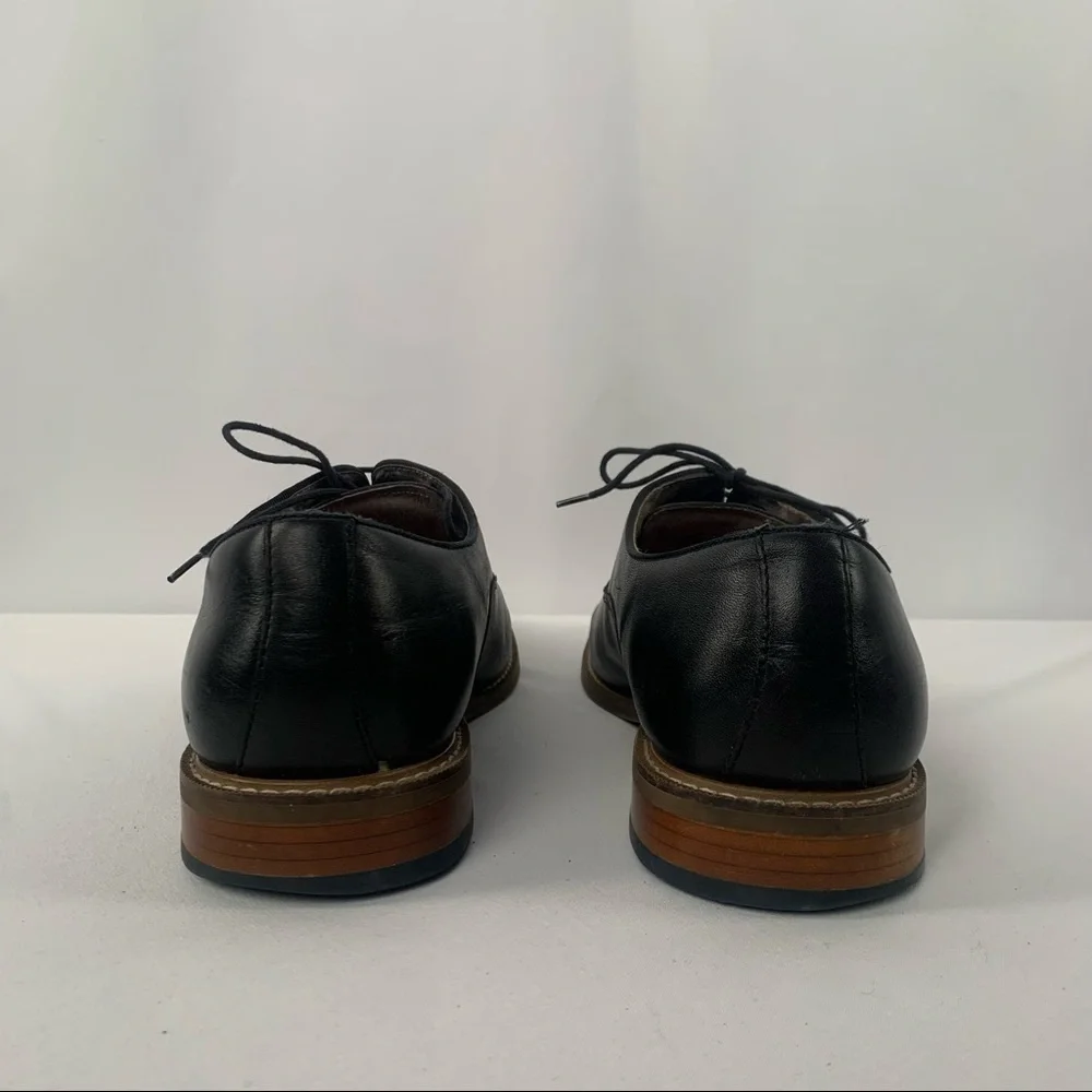 Aston Grey Leu Leather Lace Up Oxford in‎ Black Size 12
